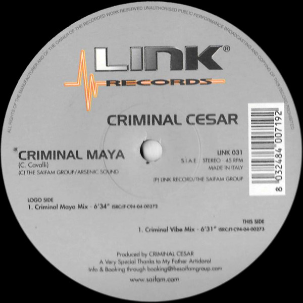 Criminal Cesar - Criminal Maya | Link Records (LINK 031)