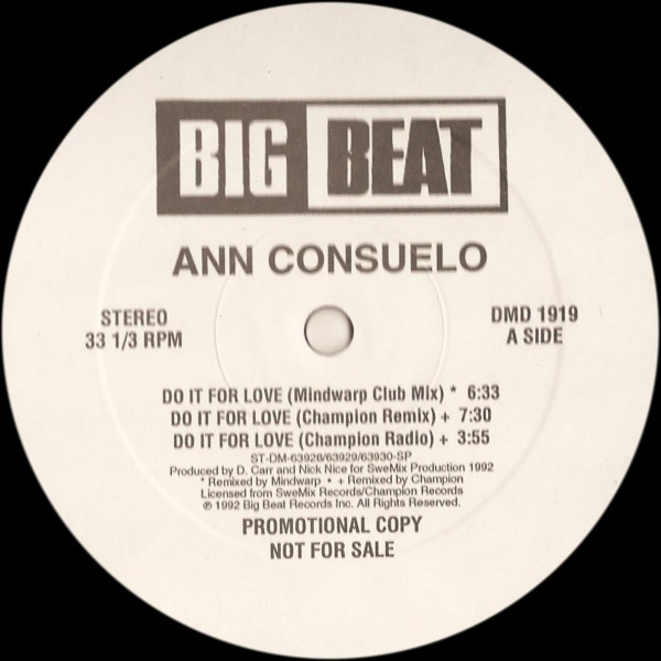 Ann Consuelo - Do It For Love | Big Beat (DMD 1919)