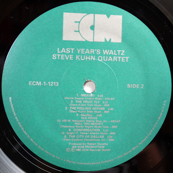 Steve Kuhn Quartet - Last Year´s Waltz | ECM Records (ECM-1-1213) - 4