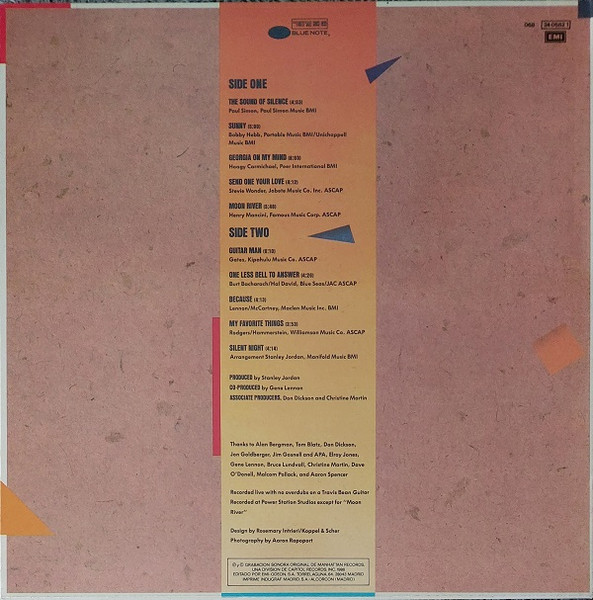 Stanley Jordan - Standards Volume 1 | Blue Note (068 24 0682 1) - 2