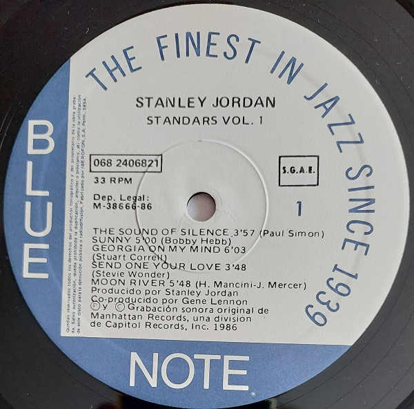 Stanley Jordan - Standards Volume 1 | Blue Note (068 24 0682 1) - 3
