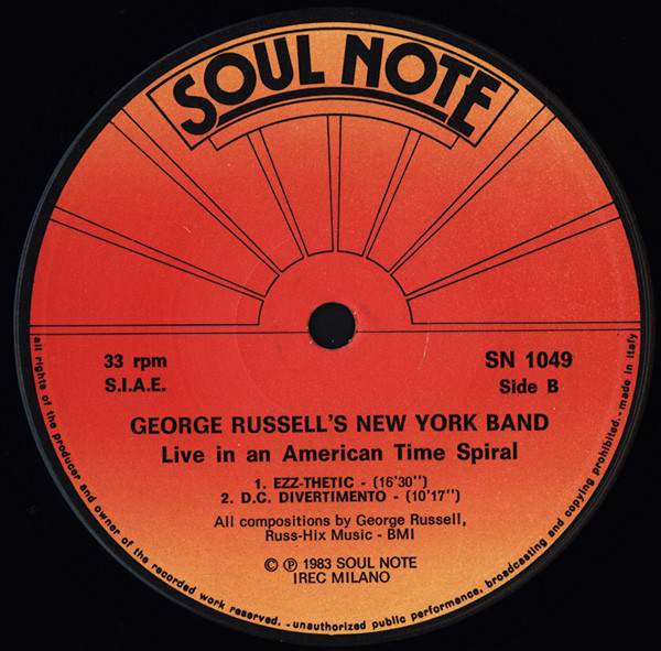 George Russell's New York Band - Live In An American Time Spiral | Soul Note (SN 1049) - 4
