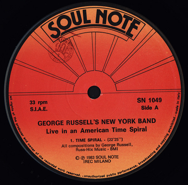 George Russell's New York Band - Live In An American Time Spiral | Soul Note (SN 1049) - 3