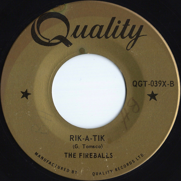 The Fireballs - Torquay / Rik-A-Tik | Quality (QGT-039X) - 2
