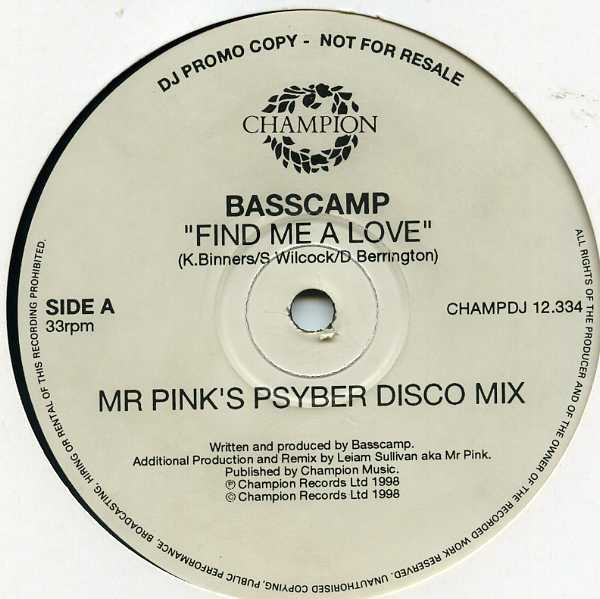 Basscamp - Find Me A Love | Champion (CHAMPDJ 12.334)