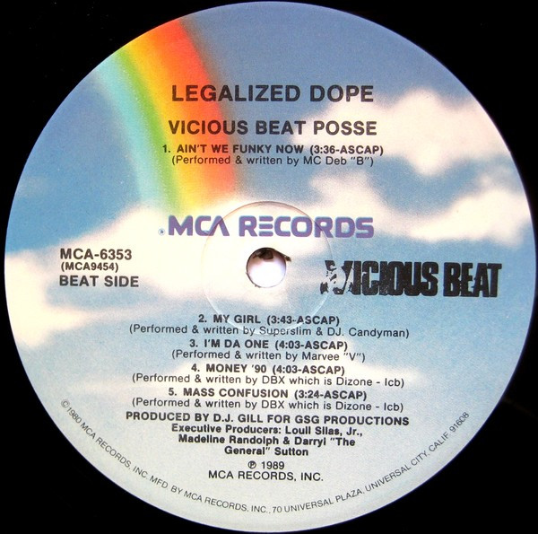 Vicious Beat Posse - Legalized Dope | MCA Records (MCA-6353) - 4