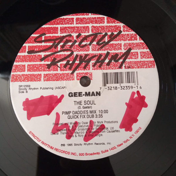 Gee-Man - The Soul | Strictly Rhythm (SR12359) - 2 Gee-Man - The Soul | Strictly Rhythm (SR12359) - 2