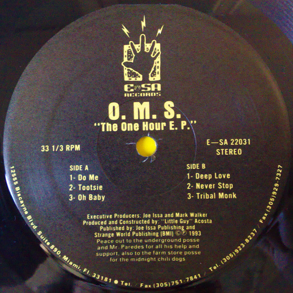 O.M.S. - The One Hour E.P. | E-SA Records (E-SA 22031) - 2
