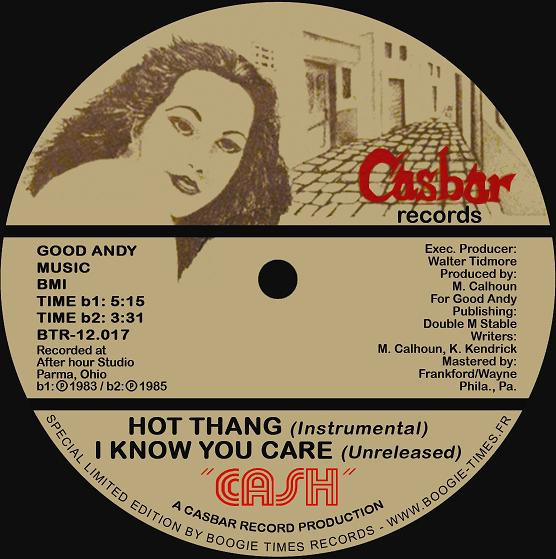 Cash - Hot Thang | Boogie Times Records (BTR-12.017) - 2