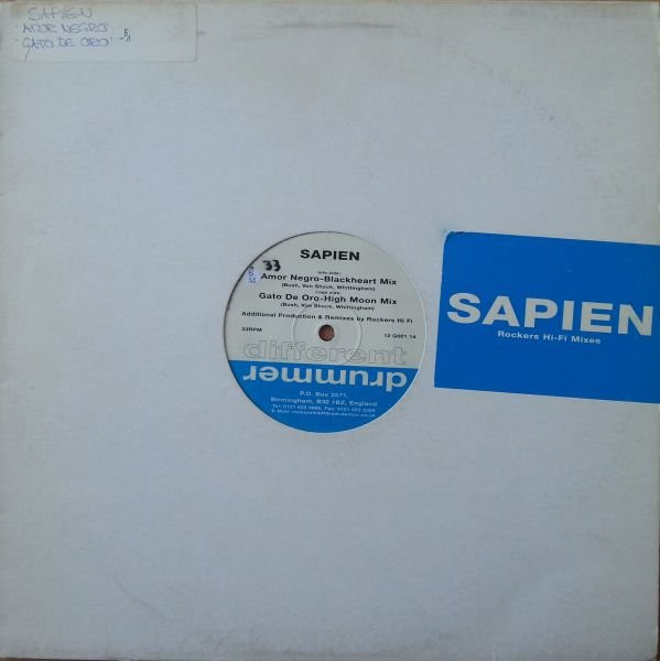 Sapien - Amor Negro / Gato De Oro | Different Drummer (12 G001 14)