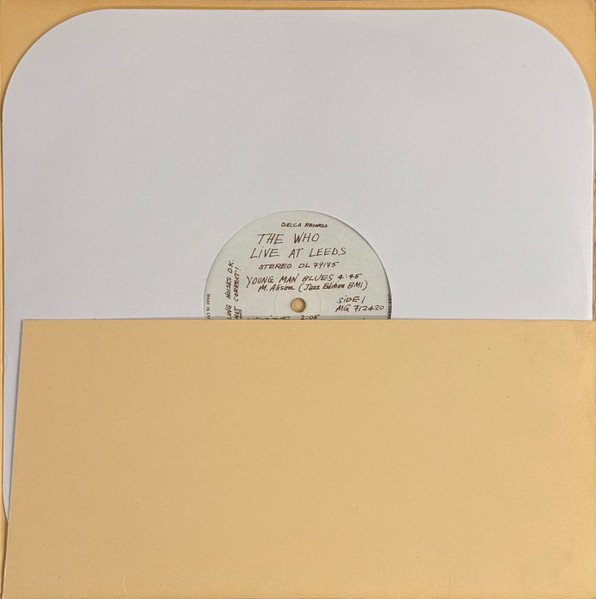 The Who - Live At Leeds | Decca (DL-79175) - 3