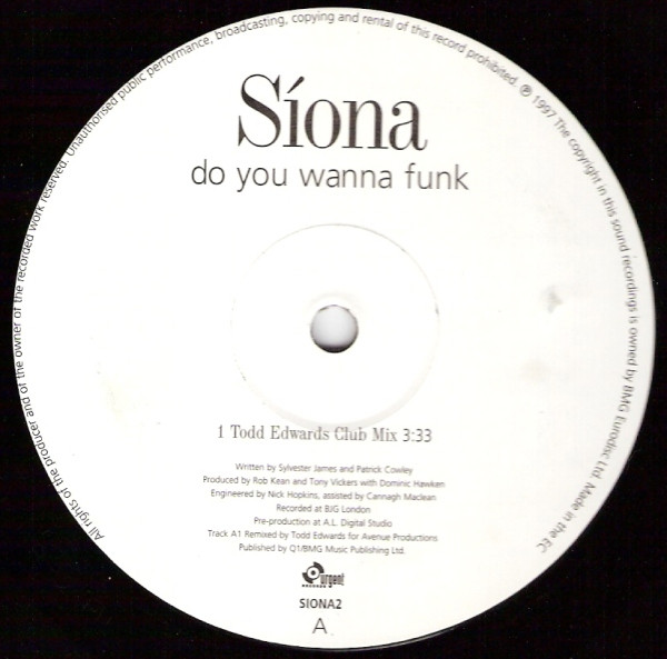 Siona - Do You Wanna Funk | Urgent Records (SIONA2)