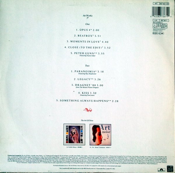 The Art Of Noise - The Best Of The Art Of Noise | China Records (837 367-1) - 2