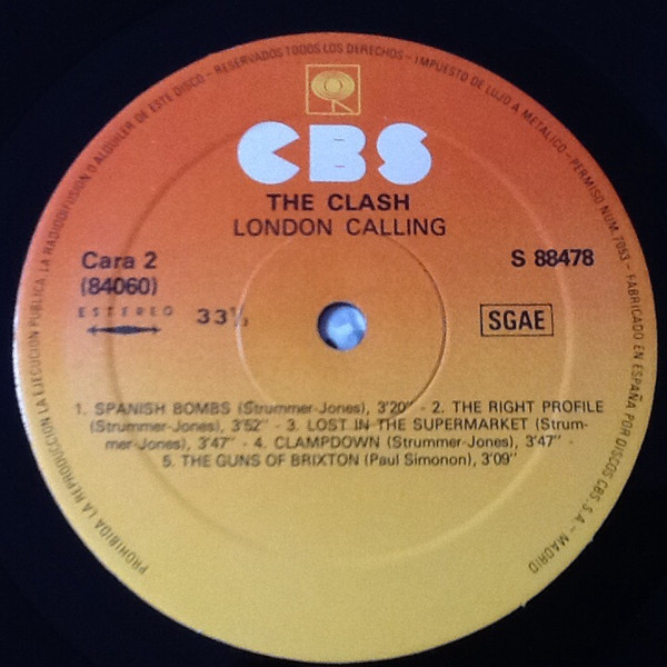 The Clash - London Calling | CBS (CBS 88478) - 4