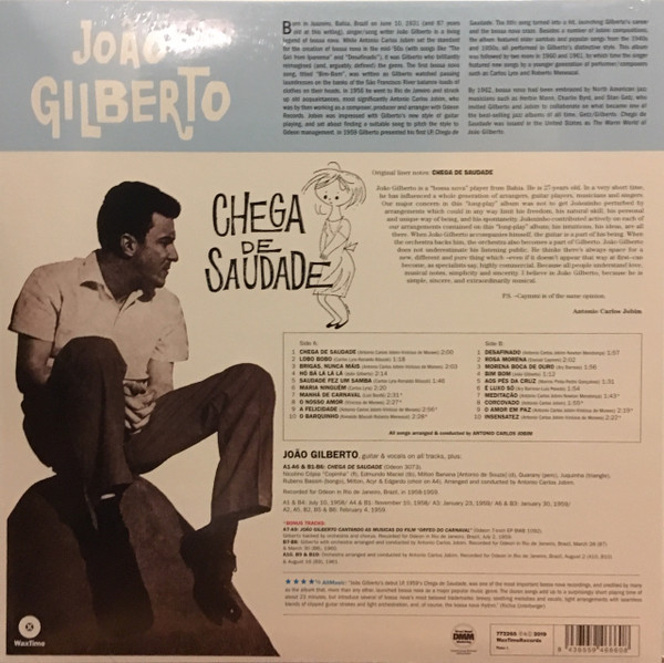 João Gilberto - Chega De Saudade | WaxTime (772265) - 2
