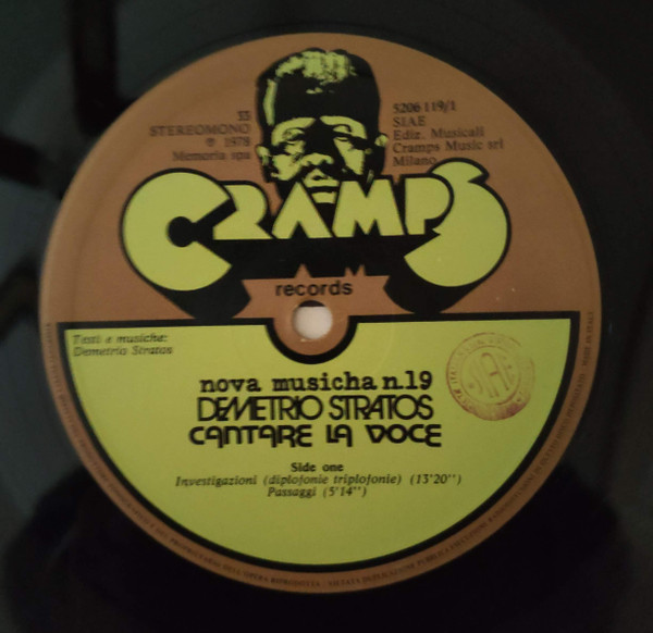 Demetrio Stratos - Cantare La Voce | Cramps Records (5206 119) - 3