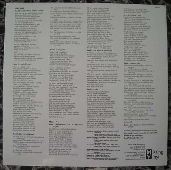 Sandstone - Can You Mend A Silver Thread? | Missing Vinyl (MV021) - 2