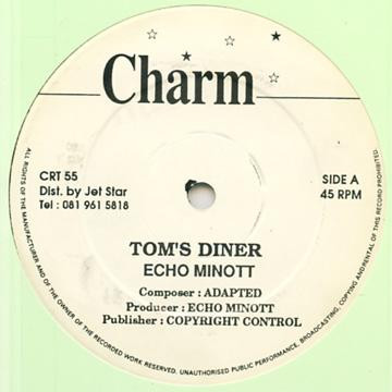 Echo Minott - Tom's Diner | Charm (CRT 55)