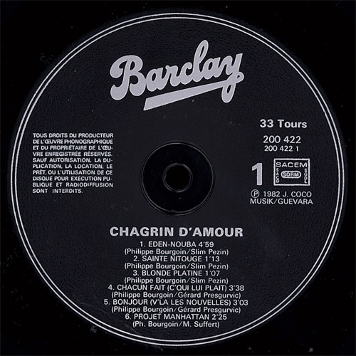 Chagrin D'Amour - Chagrin D'Amour | Barclay (200 422) - 5 Chagrin D'Amour - Chagrin D'Amour | Barclay (200 422) - 5