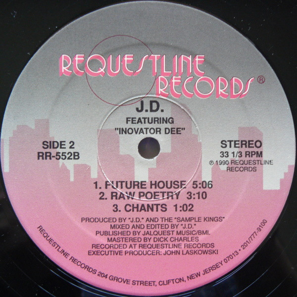 J.D. Featuring Inovator Dee - Poetry House Style | Requestline Records (RR-552) - 2