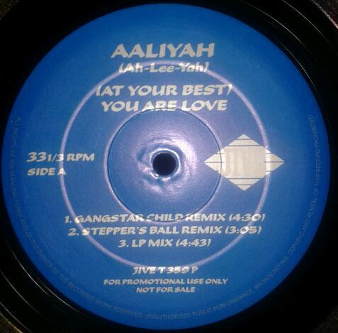 Aaliyah - (At Your Best) You Are Love | Jive (JIVE T 359 P)