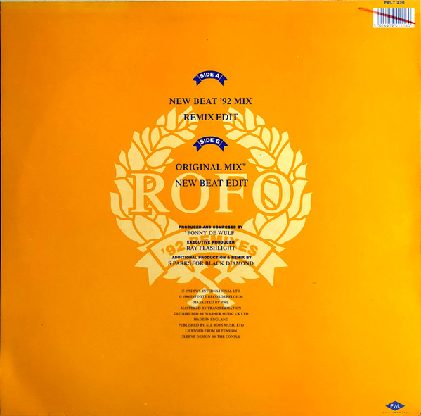 Rofo - Rofo's Theme ('92 Remixes) | PWL Continental (PWLT 236) - 2 Rofo - Rofo's Theme ('92 Remixes) | PWL Continental (PWLT 236) - 2