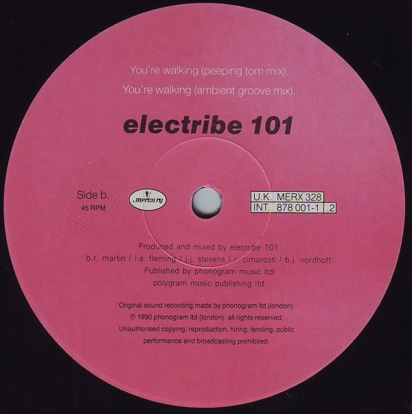 Electribe 101 - You're Walking | Mercury (MERX 328) - 4 Electribe 101 - You're Walking | Mercury (MERX 328) - 4