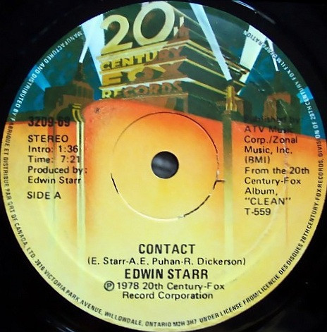 Edwin Starr - Contact | 20th Century Fox Records (3209-69)