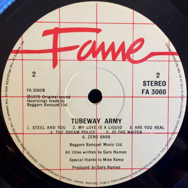 Tubeway Army - Tubeway Army | Fame (FA 3060) - 4