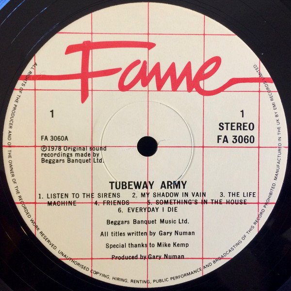 Tubeway Army - Tubeway Army | Fame (FA 3060) - 3