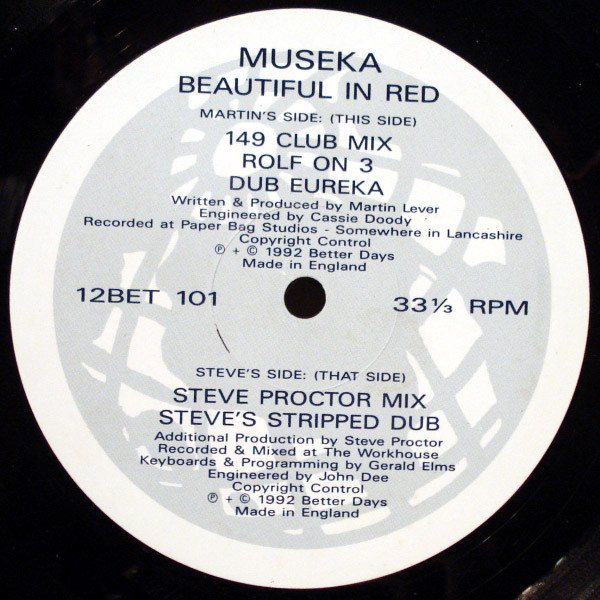 Museka - Beautiful In Red | Better Days (12BET 101)