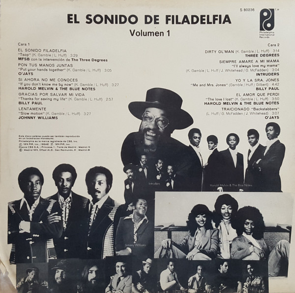 Various - El Sonido De Filadelfia Vol. 1 | Philadelphia International Records (S 80236) - 3