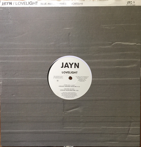 Jayn - Lovelight : Blue Amazon Mixes | VC Recordings (VCRTDJ10)