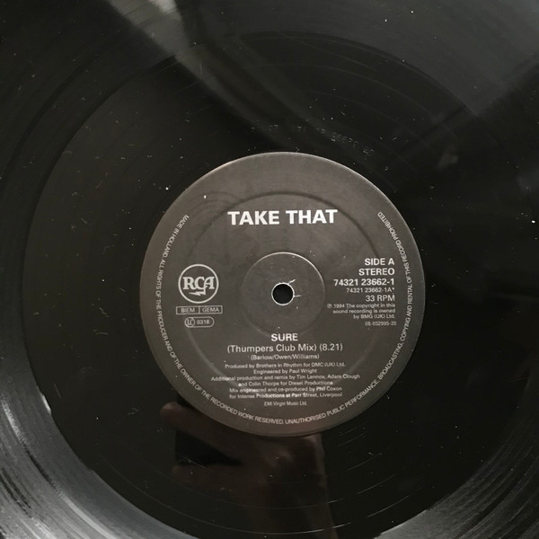 Take That - Sure | RCA (74321236621) - 4