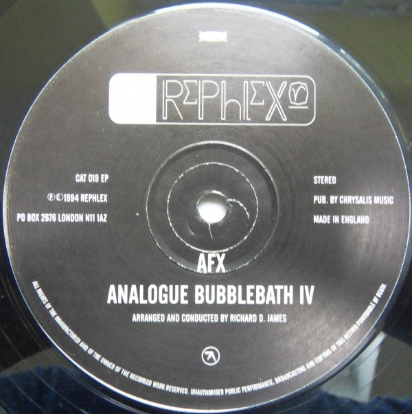 Aphex Twin - Analogue Bubblebath 4 | Rephlex (CAT 019 EP) - 4
