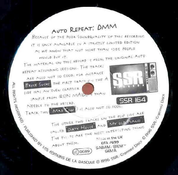 Auto Repeat - Def Metal Mastering | SSR Records (SSR 164) - main