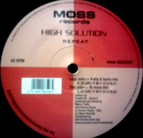 High Solution - Repeat | Moss Records (moss 003/2007)