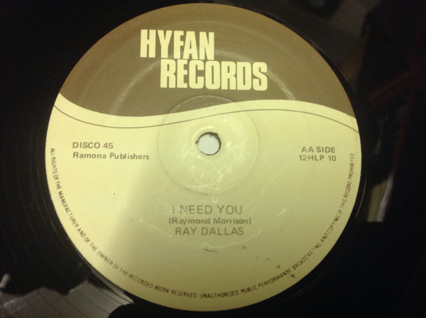 Ray Dallas - Everything I Own | Hyfan Records (12HLP 10) - 2