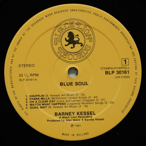 Barney Kessel - Blue Soul | Black Lion Records (BLP 30161) - 3 Barney Kessel - Blue Soul | Black Lion Records (BLP 30161) - 3