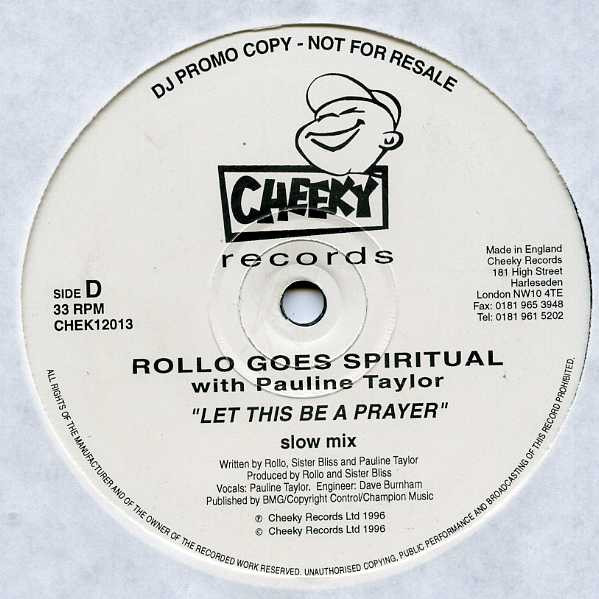 Rollo Goes Spiritual With Pauline Taylor - Let This Be A Prayer | Cheeky Records (CHEK12013) - 4