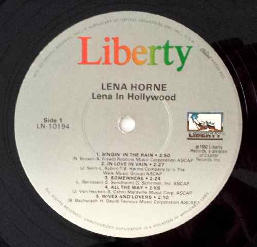 Lena Horne - Lena In Hollywood | Liberty (LN-10194)