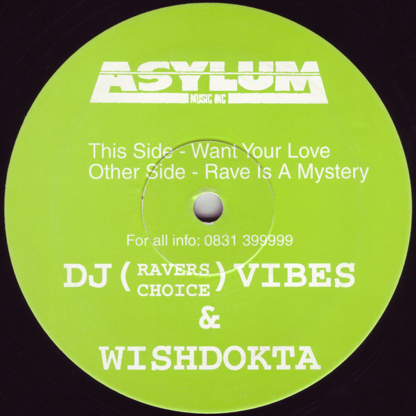 Vibes & Wishdokta - Want Your Love / Rave Is A Mystery | Asylum Music Inc (ASY 005) - main