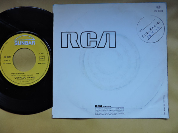Osvaldo Fahel - A Namorada Do Zé / Pisa Na Barata | Sunbar (ZB 8022) - 3