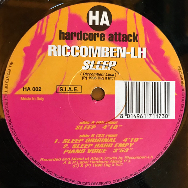 Riccomben-LH - Sleep | Hardcore Attack (HA 002) Riccomben-LH - Sleep | Hardcore Attack (HA 002)