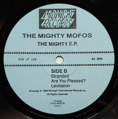 The Mighty Mofos - The Mighty E.P. | Midnight Records (MIR LP 118) - 4