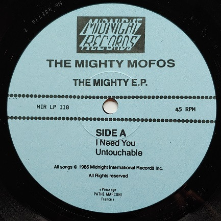 The Mighty Mofos - The Mighty E.P. | Midnight Records (MIR LP 118) - 3