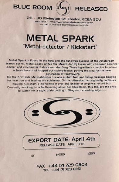 Metal Spark - Metal Detector | Blue Room Released (BR 029) - 2 Metal Spark - Metal Detector | Blue Room Released (BR 029) - 2