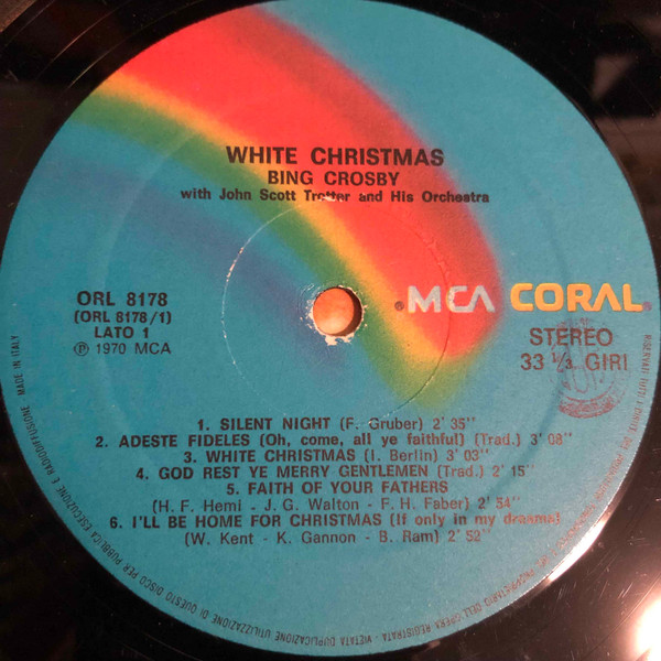 Bing Crosby - White Christmas | MCA Coral (ORL 8178) - 3