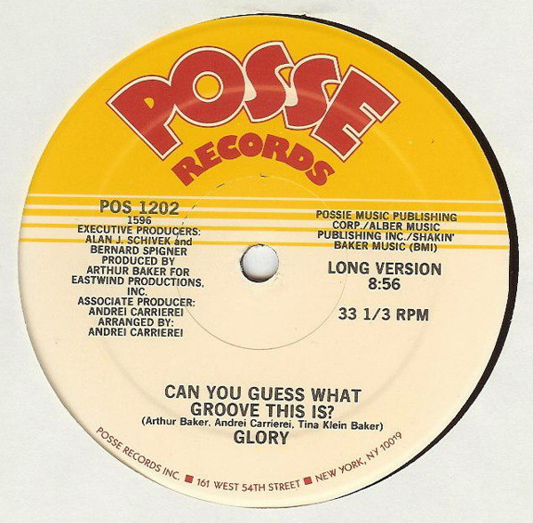 Glory - Can You Guess What Groove This Is? | Posse Records (POS 1202)