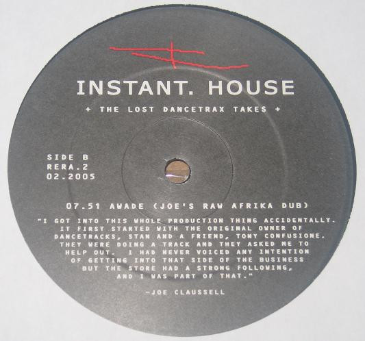 Instant House - Awade (The Lost Dancetrax Takes) | Raimo Symphonies (RERA 2)